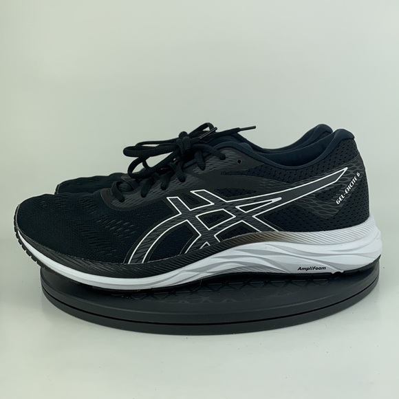 Asics Gel-Excite 6 Black/White Athletic Running Shoes 1012A150 Women's Size 11.5 - Picture 8 of 13